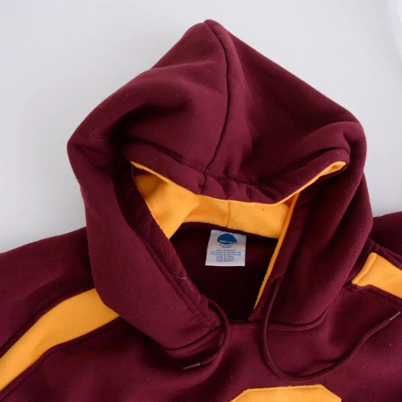 Vintage NCAA Colosseum  Maroon Cent. Michigan Chippewas Lantern Pullover Hoodie - Picture 10 of 13
